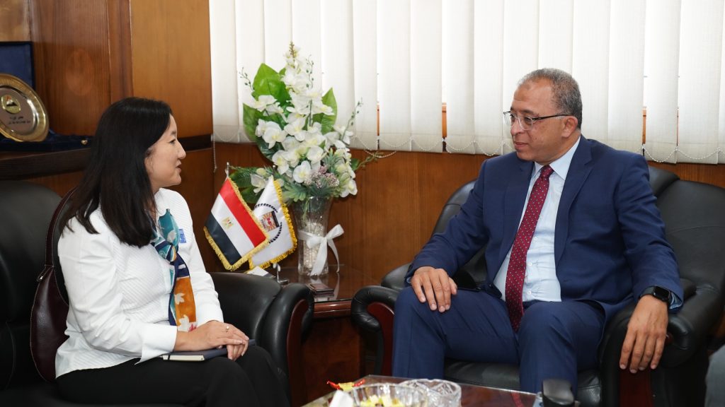 President of the Institute of National Planning Welcomes the New UNDP Resident Representative in Egypt